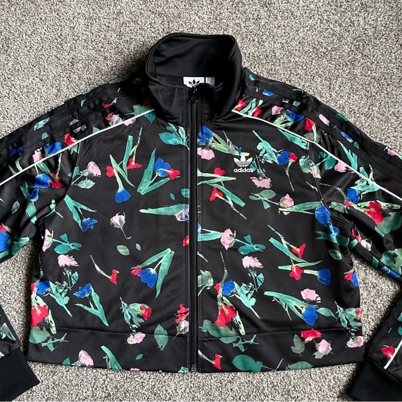 adidas Originals Women's Bellista Floral Track Jacket Sz XS - Picture 8 of 12